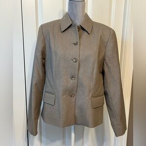 Vintage Pendleton Sz 12 Brown 100% Wool Women's Blazer Jacket Career Office